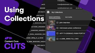 Avid Content Core Cuts Using Collections