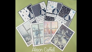 Stack, Cut and Shuffle 5" x 7" Christmas Cards