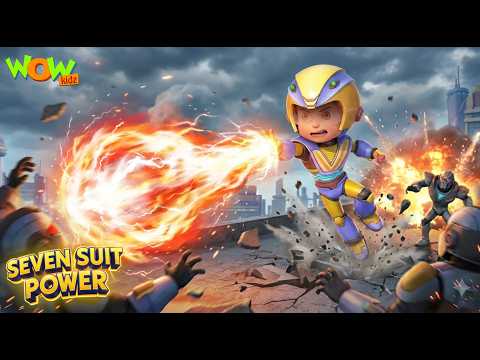 Vir ka dhusmano ke sath fight | Seven Suit Powers | Wow Kidz