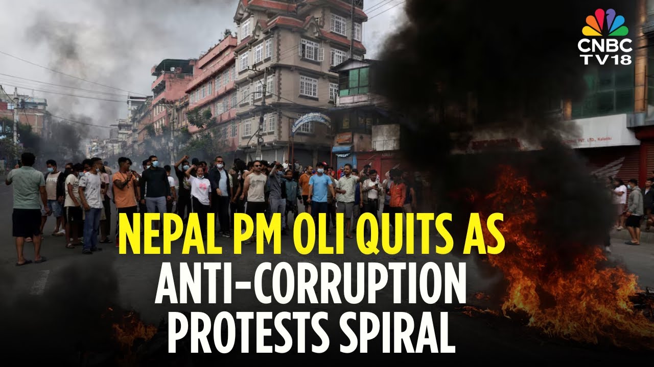 Nepal PM KP Oli Quits As Anti-Corruption Protests Spiral | Indefinite Curfew In Kathmandu | N18G