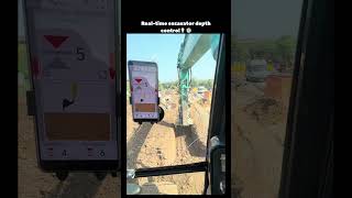 Real-time excavator depth control. ⚙️