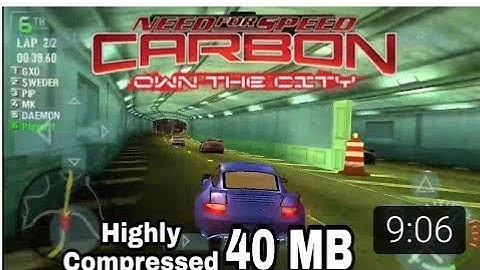 40 MB Need for Speed Carbon own the city game download Android PSP emulator ah games