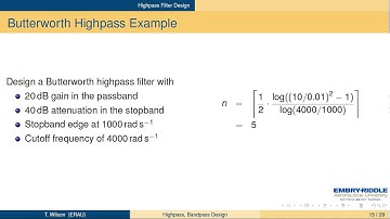 M4V3 Highpass Filter Design