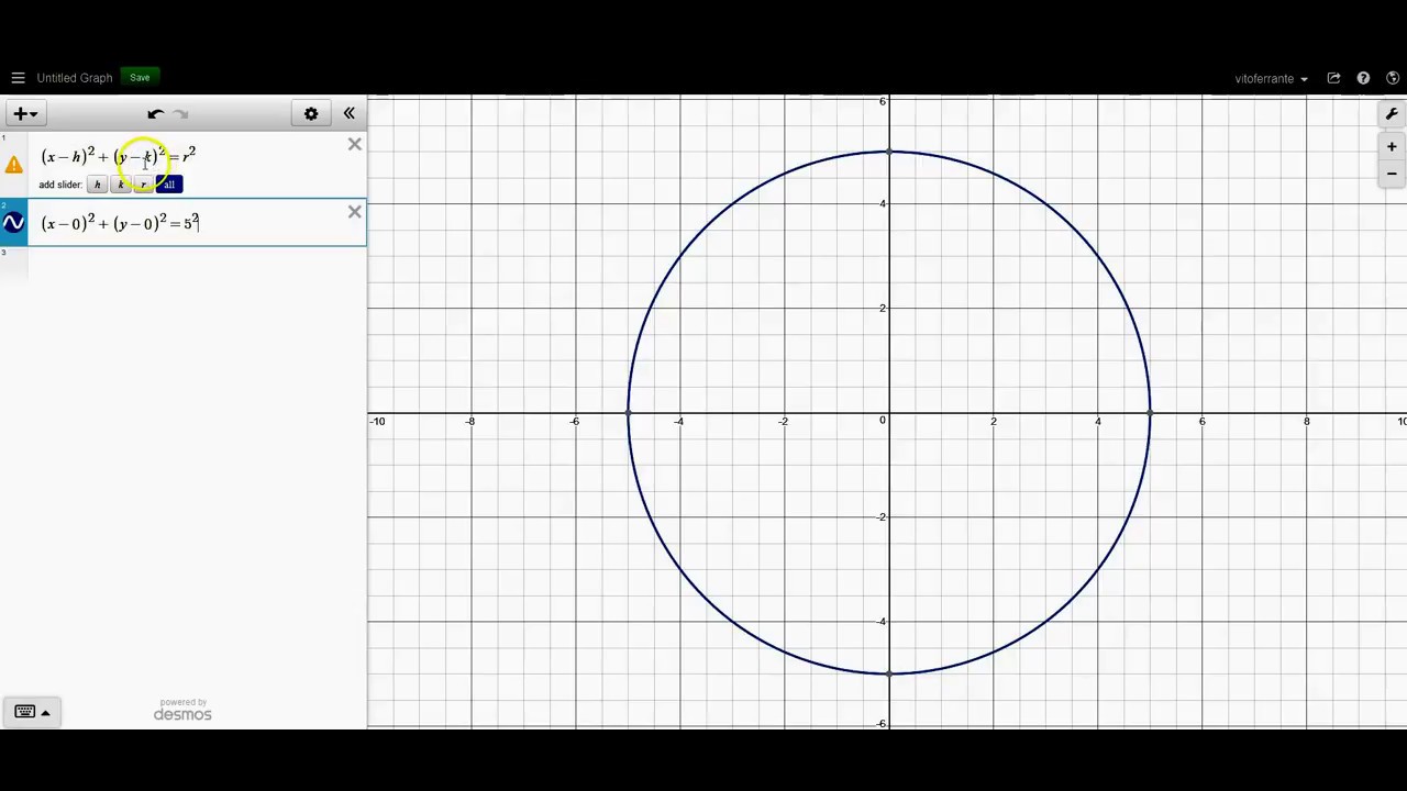 How To Enter A Circle Equation Into Graphing Calculator - Tessshebaylo