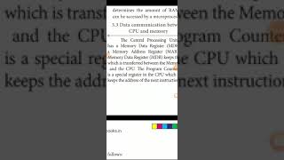 11th computer applications chapter 3 data communication between cpu  and memory