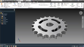 Autodesk Inventor Tutorials For Beginners Part 2 ||Gear