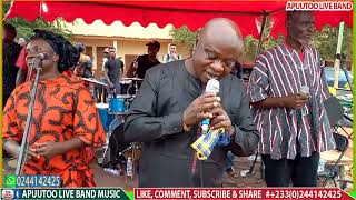 Aseibu Amanfi adadamu funeral highlife songs with alex konadu's band on apuutoo live band music