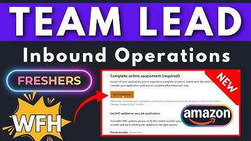 Amazon Team Lead Inbound Operations Role Interview Questions and Answers | Amazon Freshers Jobs 2025