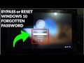 How to bypass windows 1011 forgotten microsoft account  reset forgotten local user account