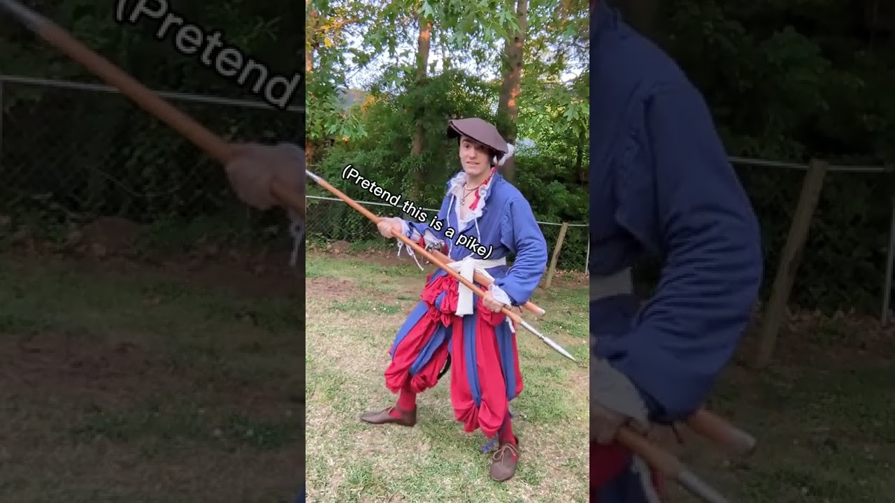 Wearing a sword across the waist 