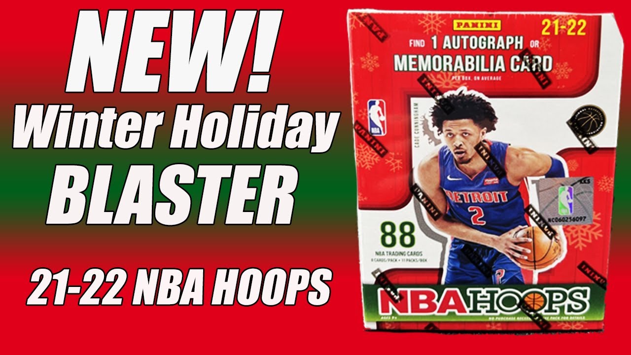 🔥2021-22🔥 Panini NBA Hoops🏀 Basketball 🏀 Winter Holiday Blaster Box Exclusive Inserts and More!