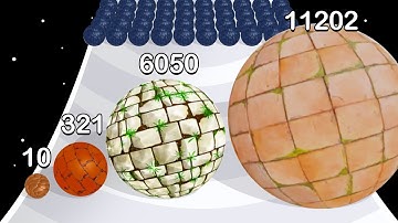 HOPPING BALLS RUN - Level Up Balls, ASMR Gameplay