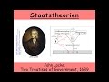 Staatstheorie von John Locke, Two Treatises of Government (Gesellschaftsvertrag | Gewaltenteilung)