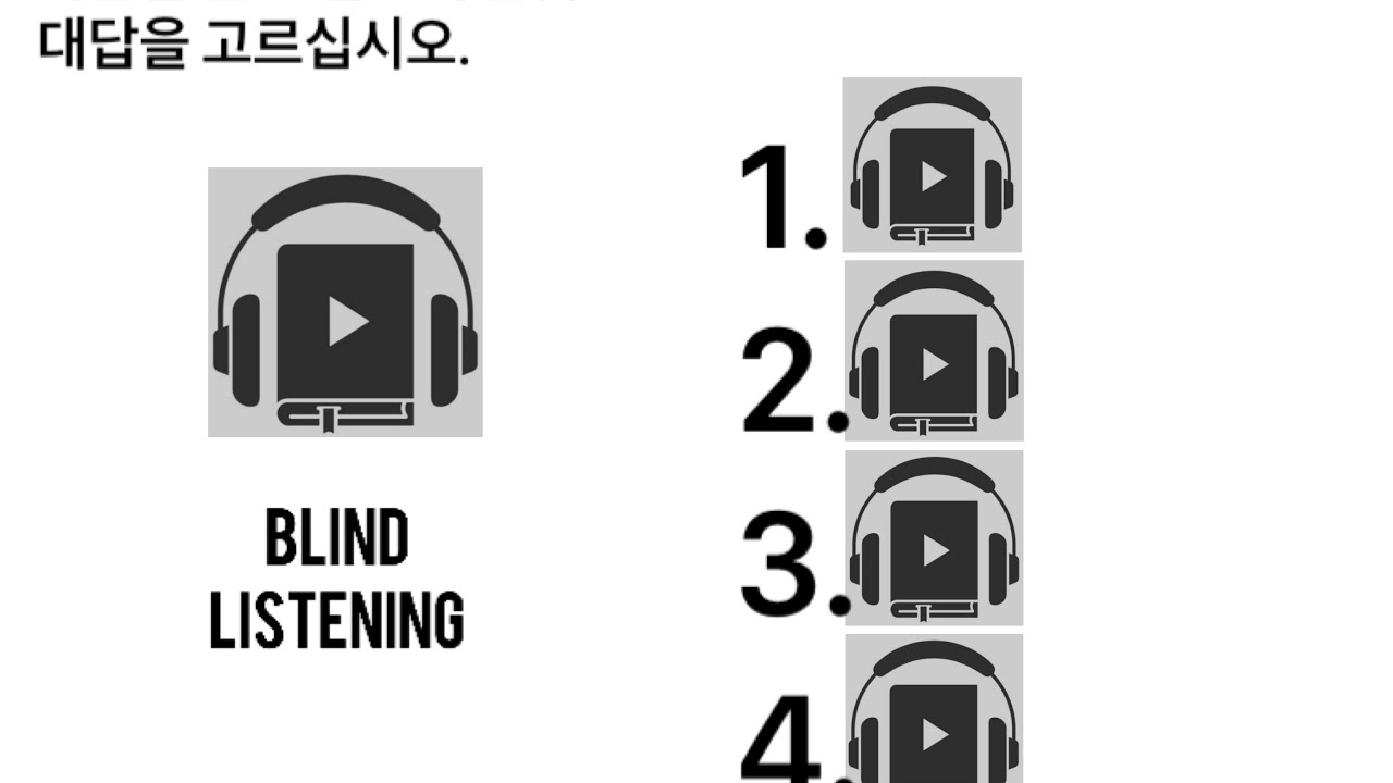 Blind listening-25/26 . Hrd Korea exam pattern question.blind listening