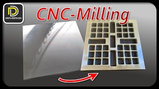 Nice Cnc Milling 3D Z Level Finish An Aluminum Plate.