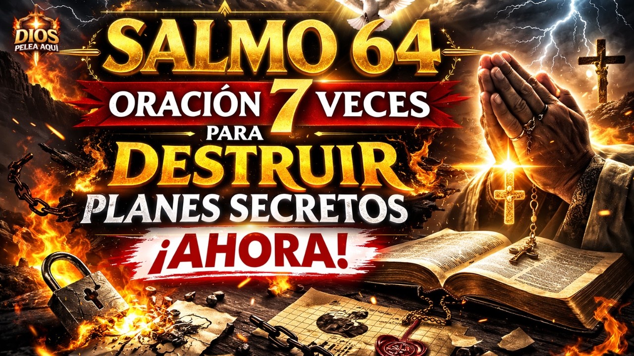 🔥 SALMO 64 — ORACIÓN 7 VECES PARA DESTRUIR PLANES SECRETOS AHORA