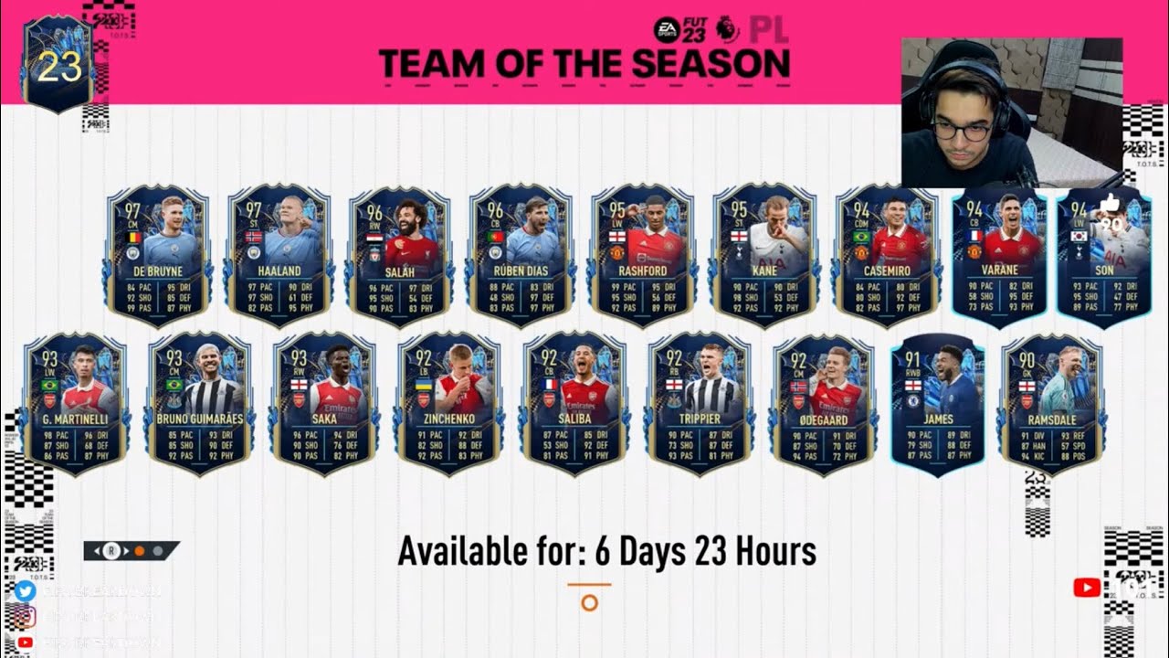 Premier League TOTS FUT Champs Live | FIFA 23 Ultimate Team - YouTube