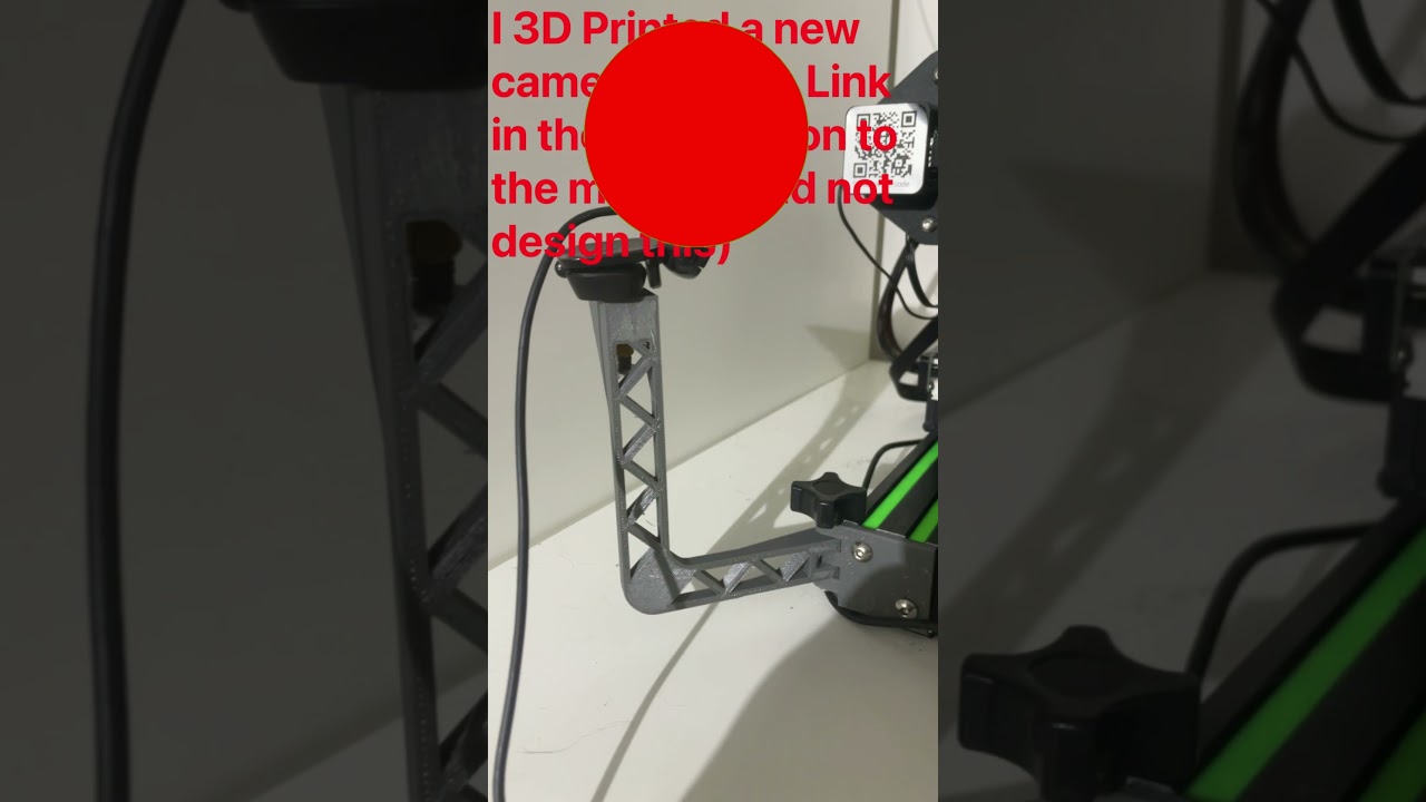 Mounting my OctoPrint camera to my Ender 3!