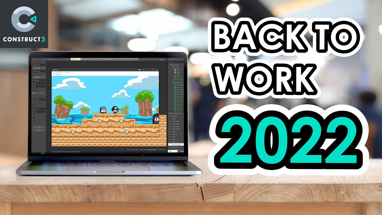 Designing a playable Level Select Screen in Construct 3 - YouTube