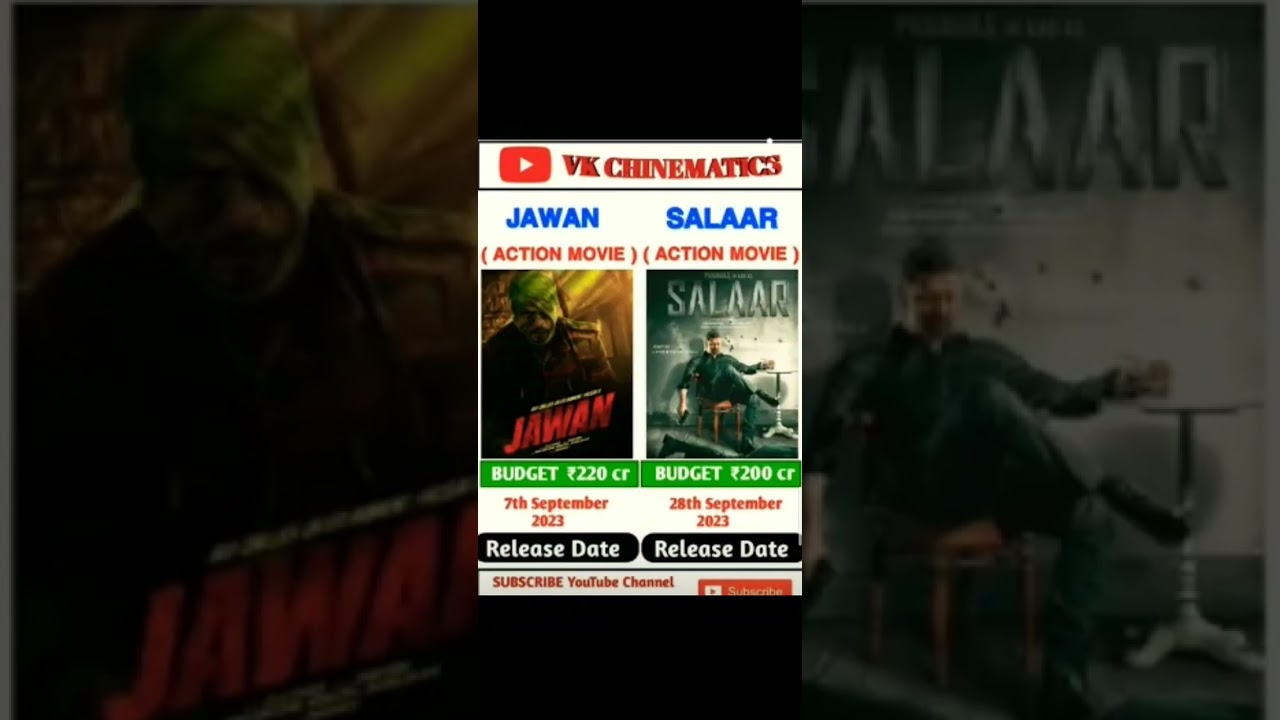 Jawan vs salaar movie comparison box office collection 