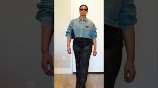 Elevated Casual Outfit Ideas: 3 ways to style Prada denim jacket #shorts #prada #grwm #outfitideas