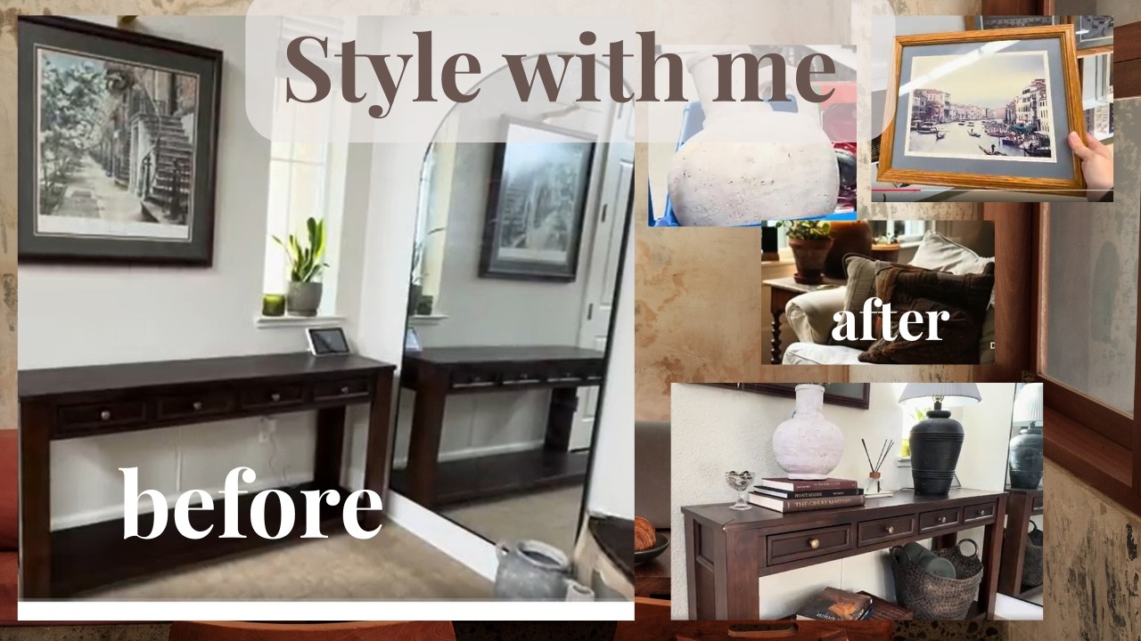 アメリカの家 | 玄関を整える日 | 海外インテリアと暮らし | Entryway Console Refresh | Nancy Meyers Inspired Interior