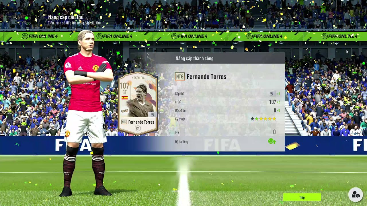 Fifa Online 4 – Đập Fernando Torres NTG +5 (hơn 3 vạch)