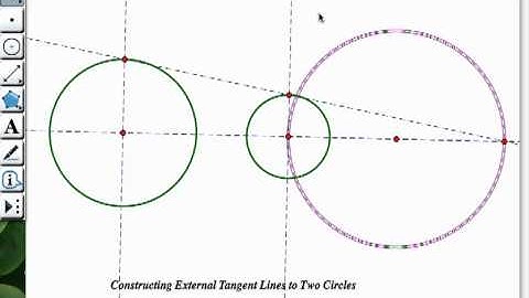 Construction: External Tangents to Two Circles