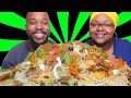 GIANT LOADED NACHOS MUKBANG 먹방 EATING SHOW + CHIT CHAT!!