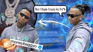 MoneyBagg Yo picks up his new Loaf Boyz chain gifted by Ari Fletcher!!