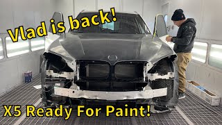 Rebuilding a Wrecked 2015 BMW X5, Part 1. Vlogging with Vlad