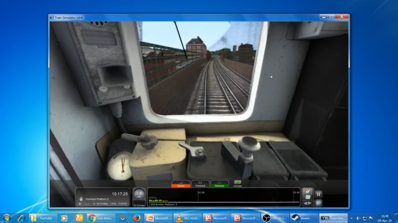 TRAIN SIMULATOR CAB RIDE : ST. PANCRAS TO BEDFORD PART 2 - YouTube