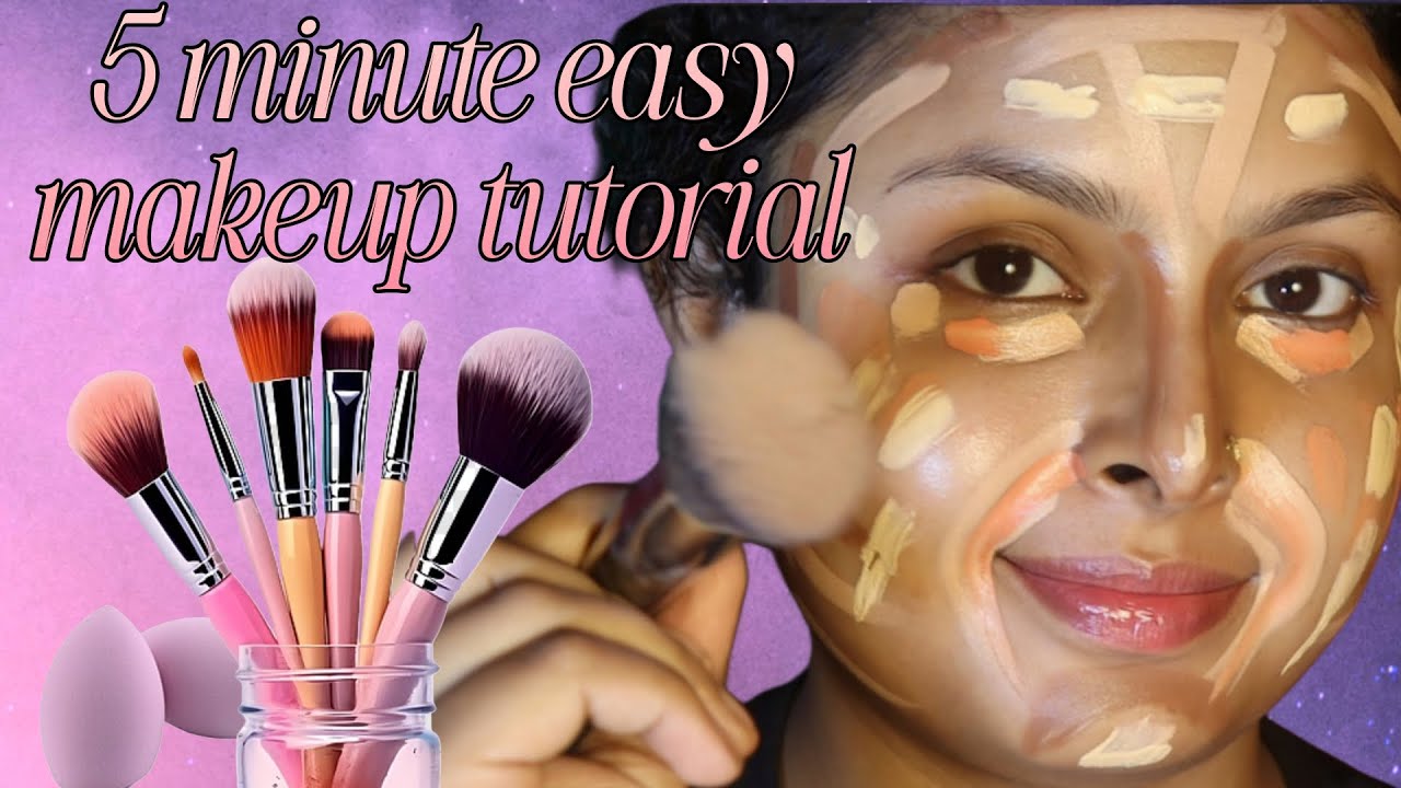5 MINUTE MAKEUP TUTORIAL FOR BEGINNERS - YouTube