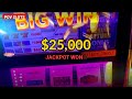 Wheel of Fortune Landed on TOP PRIZE $25 High Limit Slot JACKPOT 2026
