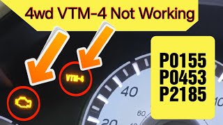 2014 Honda Pilot 3.5l 4wd VTM4 Light Not Working P0155, P0453, P2185