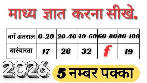 बारंबारता बंटन का माध्यिका ज्ञात करना सीखें । माध्यिका median 10th maths exam 2026 ! #Topperzone_tz 