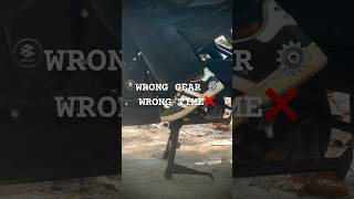 Wrong Downshift Se Bike Slide Ho Sakti Hai ⚠️ | Day 17 #bikeshorts #automobile #bikelifeindia