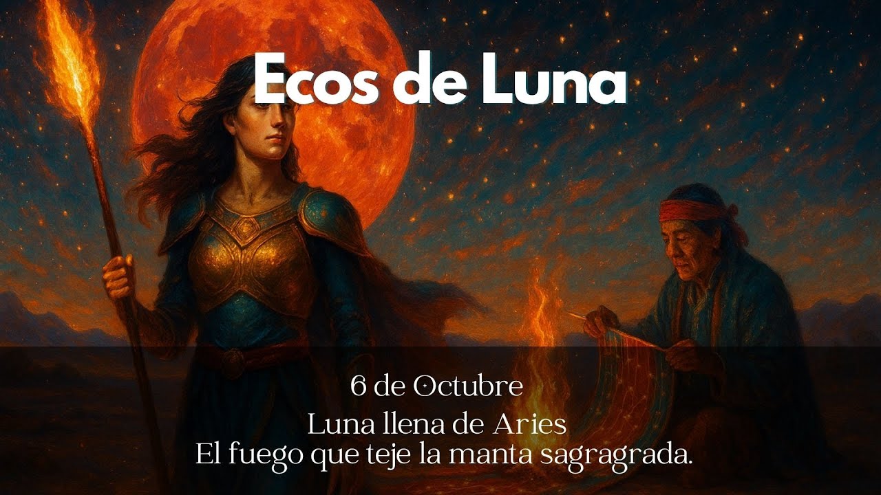 Luna Llena en Aries | El fuego que teje la manta sagrada #ecosdeluna # ...