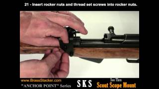Brass Stacker SKS Scout Scope Mount, Anchor Point Series