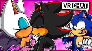 SHADOW KISSED ROUGE?! Sonic, Shadow, Knuckles & Silver's House Party! (VR Chat)