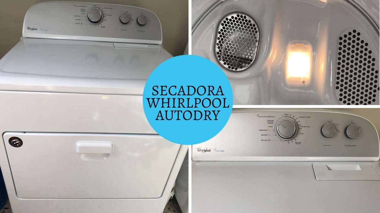 SECADORA WHIRLPOOL AUTO DRY-CÓMO FUNCIONA - YouTube