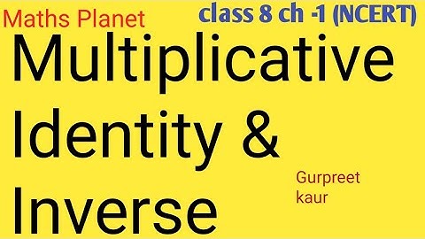 Multiplicative Identity And Multiplicative Inverse class8 Ch -1 Rational Numbers 2023 @Maths Planet