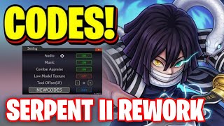 *NEW* ALL WORKING SERPENT II REWORK UPDATE CODES FOR DEMON BLADE! ROBLOX DEMON BLADE CODES 2026