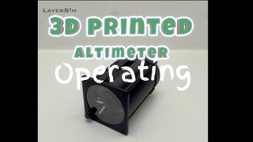 3D Printed DIY Altimeter in use with MSFS2020