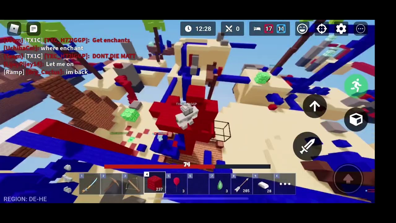 (Old) roblox bedwars 30v30! With @matteojuan07 - YouTube