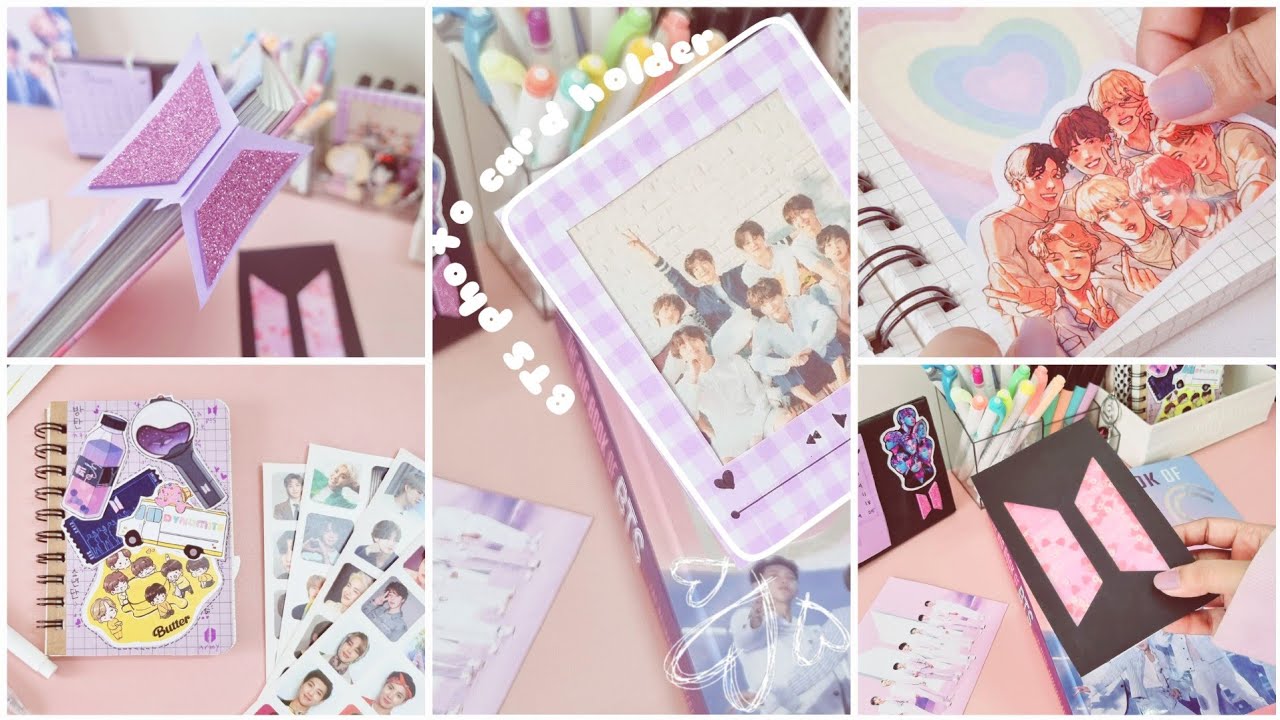 Easy to make paper craft 💜 DIY BTS craft ideas 💜 Aesthetic KPOP DIY ...