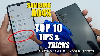 Samsung Galaxy A04s Top 10 Tips & Tricks - Hidden Features [For All A Series] English Tutorial
