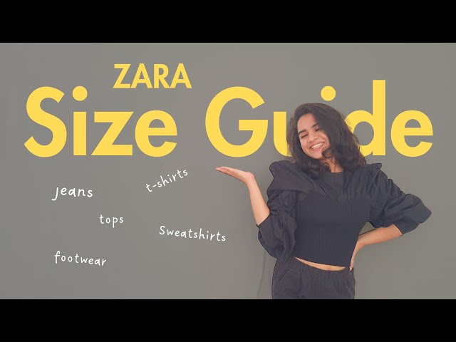 ZARA Women Size Guide, Online Shopping, T shirt, Jeans, Footwear
