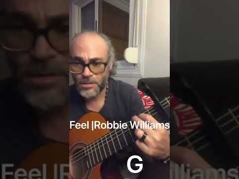 How to play | Feel | by Robbie Williams – Guitar chords tutorial |Short|