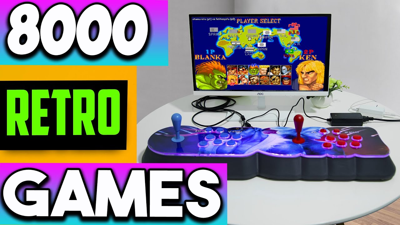 Retro Arcade Machine Multiplayer Built In 8000 Games